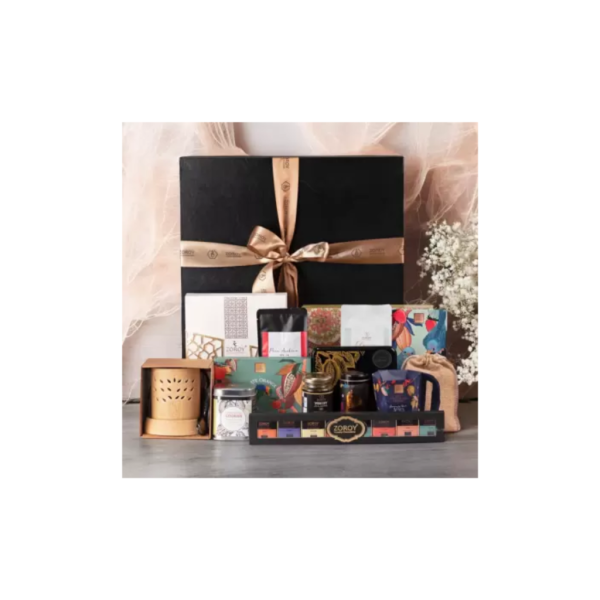 Zoroy Luxury Chocolate Leather feel Luxury Gift Combo Box